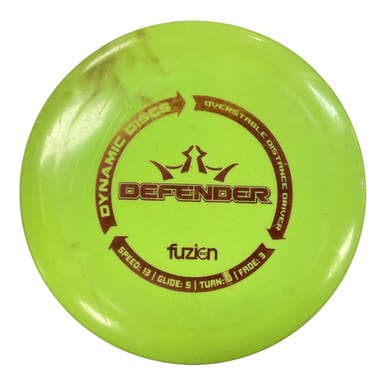 Used Dynamic Discs BIOFUZION DEFENDER Disc Golf Driver Kelly green 170g 11450-S000510292