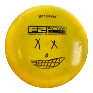 Used Innova F2 STAR DESTROYER Disc Golf Driver Yellow 11450-S000510021