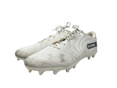 Used Under Armour Nitro Low MC FB Cleats White Senior 12.5 11450-S000508886