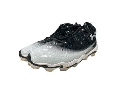 Used Under Armour Spotlight Hammer RM FB Cleats Black Senior 10.5 11450-S000507177
