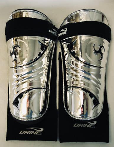 New Brine Triumph G2 Silver Shin Guards XL 11450-97MTRIUMPHSILXL