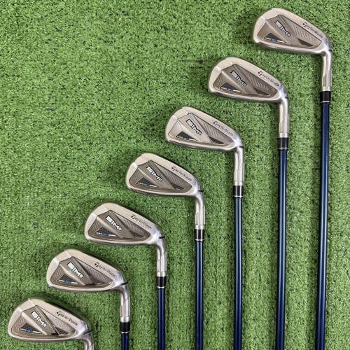 Taylormade Sim 2 Max Iron Set 5-PW AW Fujikura Ventus Blue 5-A Senior Flex