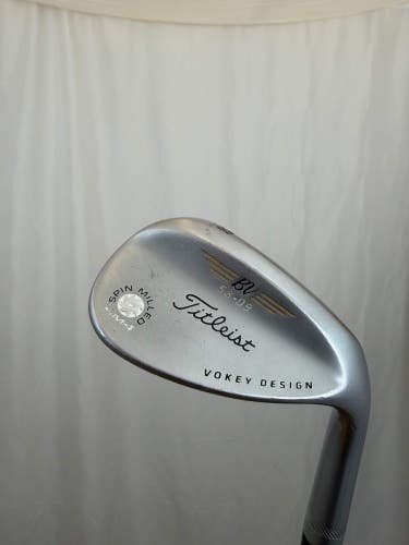 Titleist Vokey Spin Milled SM4 Chrome Lob Wedge 58 / 9 S300 Stiff Flex 35.75
