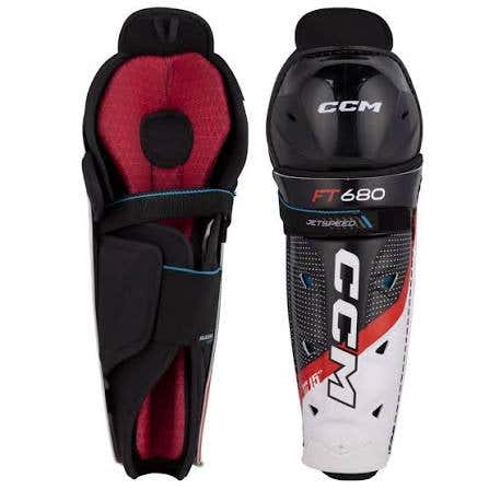 Senior CCM JetSpeed FT680 15" Shin Pads (New)
