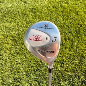 Dynacraft Lady Genesis 3-Wood 17 Stock Ladies Flex 40.75" +HC NICE