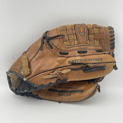 Easton Natural Series NAT80 13" Baseball Softball Glove RHT Leather VRS Gel Pad