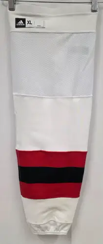 New Jersey Devils Away Colors adidas Hockey Socks PRO STOCK - XL