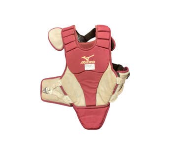 Used Mizuno CHEST PROTECTOR Catchers Chest Protector Red Junior 11846-S000104499