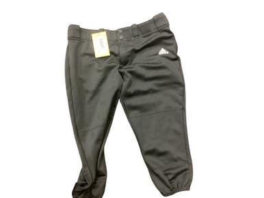 Used Adidas SOFTBALL PANTS BB/SB Pant Womens Black LG 11846-S000104492