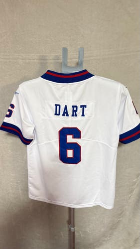 White Medium Boys Nike Jersey (New) Jaxson Dart NY Giants