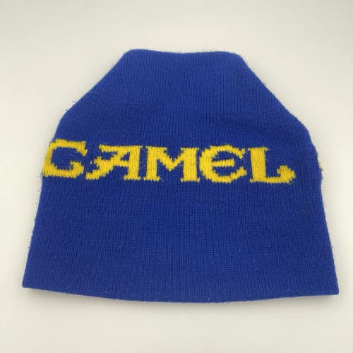 Vintage Camel Cigarettes Promo Heavy Knit Beanie Hat Taboggan Ski Winter 80s Cap
