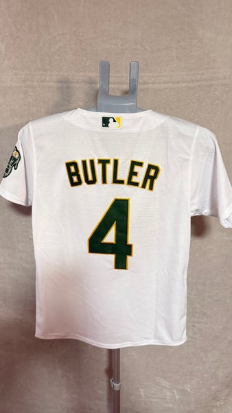 White Medium Boys Nike Jersey (New) Oakland Athletics Butler #4