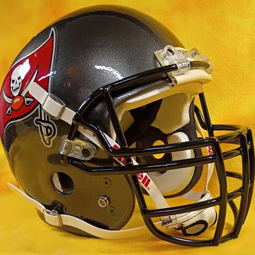 Throwback Tampa Bay Buccaneers custom fullsize Schutt Air football helmet XL