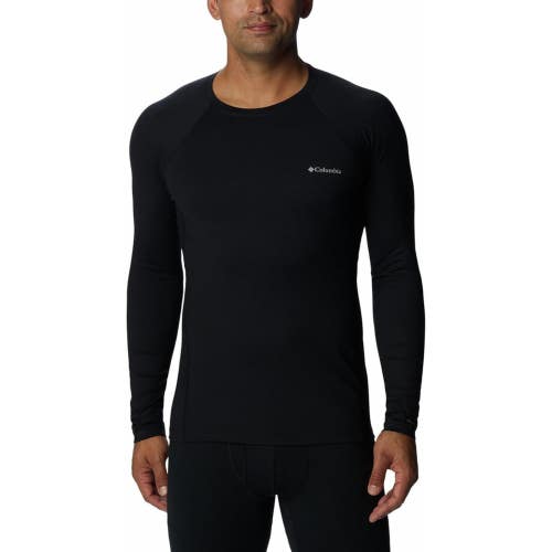 Columbia Base Layer Top Men's 2XL Black Stretch Omni-Heat Heavyweight NCB35