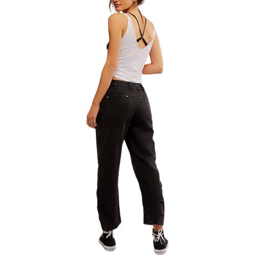 Free People We The Free Supersonic Slim Pants Women's 10 Black Cropped NCB38