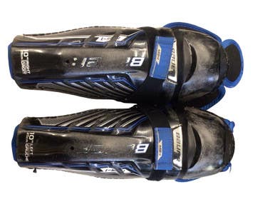 Used Bauer MSI 1 Junior Shin Guards Black 10" 11760-S000091587