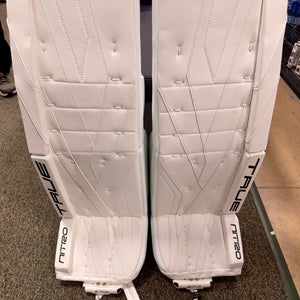 2026 34+2" True Catalyst Nitro Goalie Senior Leg Pads White (New)