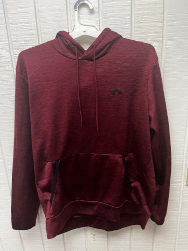 Under Armour Men’s Large Burgundy Hoodie Sweatshirt Activewear Casual Sporty