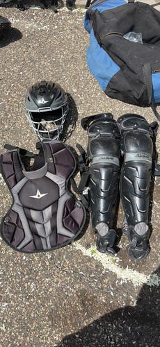Black/Gray All Star System 7 Axis Catcher's Set (Used)