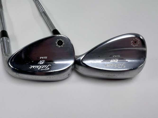 Titleist Vokey SM7 Tour Chrome Wedge Set 54* 10 | 58* 12 Wedge Steel Mens RH