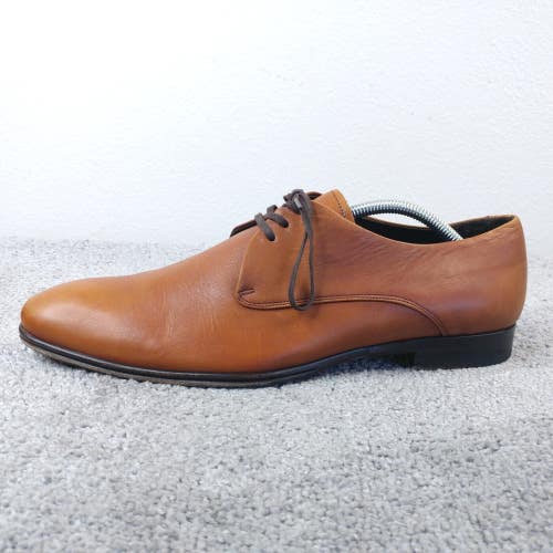 Maison Forte Mens Size 10.5 Dress Shoes Lace Up Brown Leather Oxford