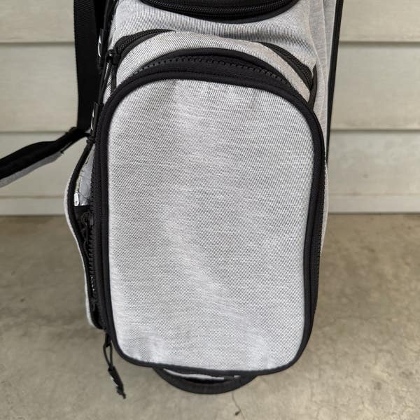 Mizuno BR-D4 Golf Stand Carry Cart Bag 6 Way Dividers Gray Black