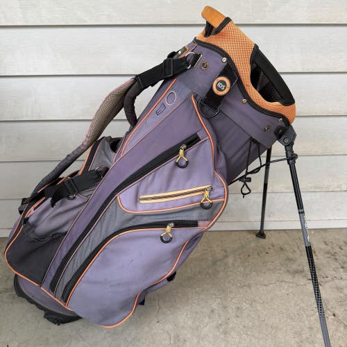 Bagboy Cart Stand Bag Chiller Hybrid IDS 14 Way Dividers Blue Orange Black