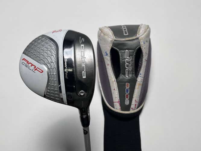 Cobra AMP Cell Silver 3-4 Fairway Wood 15* Fujikura Fuel 55g Senior Mens RH HC