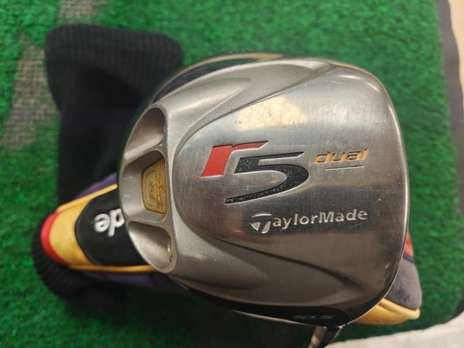 Taylormade R5 Dual 10.5 Degree Driver Regular Flex MAS2 Graphite Headcover