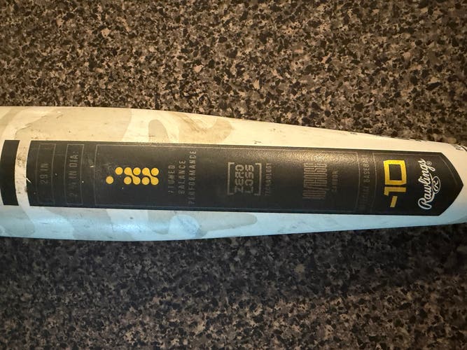 2025 Rawlings Icon Composite USSSA Certified Bat (-10) 19 oz 29" (Used)