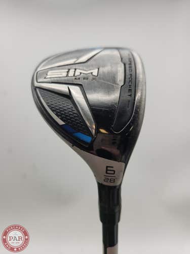 2020 TAYLORMADE SIM MAX 6 HYBRID 28* REG FUJI VENTUS BLUE 6 FAIR