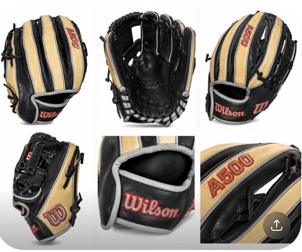 2022 Wilson A500 RH Infield Baseball Glove 10.5" (Used)