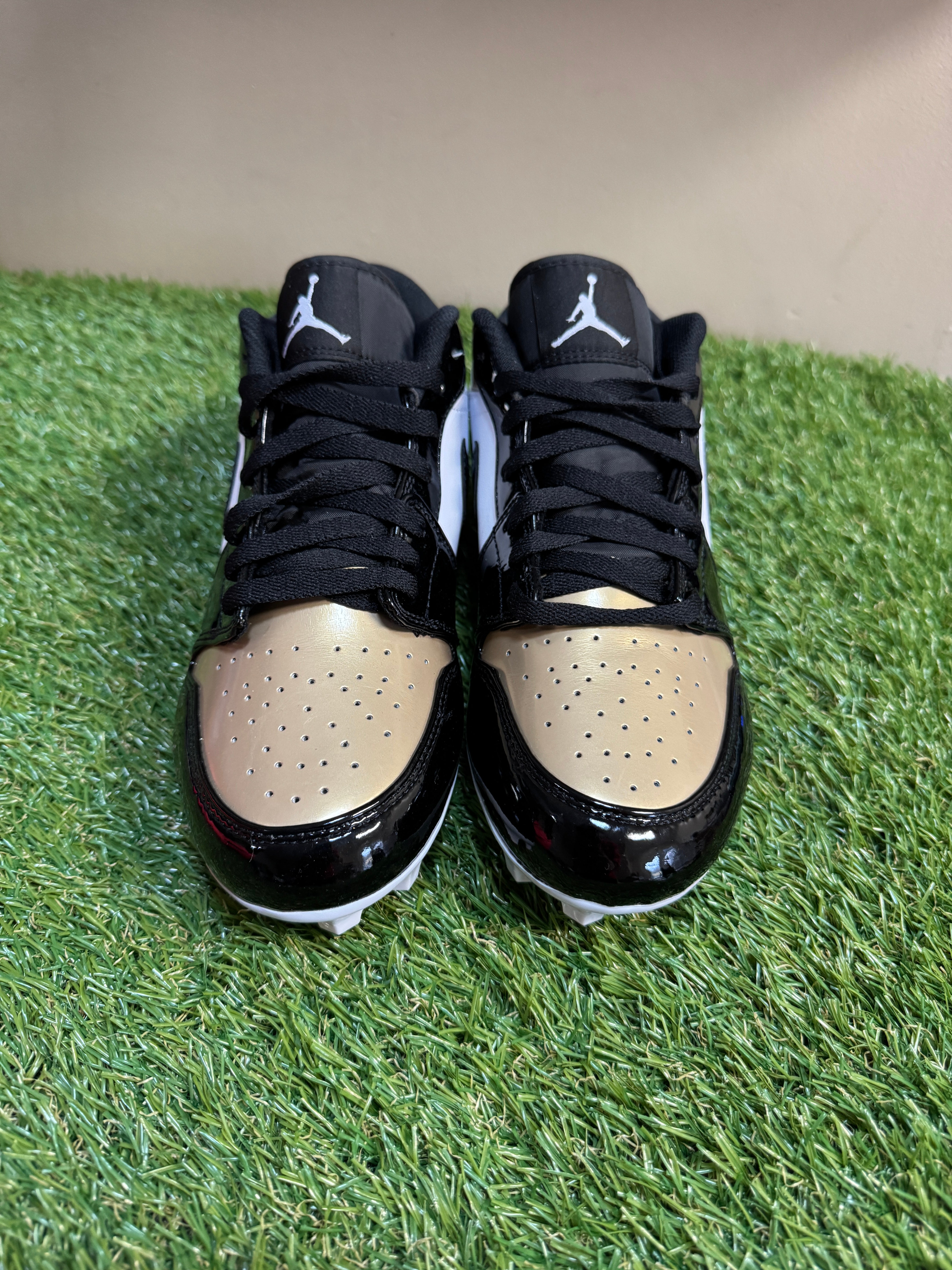 Air Jordan 1 Low TD Football Cleats FJ6245-701 Gold Toe Black Mens Size 10.5 Nike Air Jordan 1 Low TD Football Cleats Gold Toe FJ6245-701  main image 4