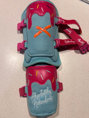 Blue Senior Shin Guards (Used)