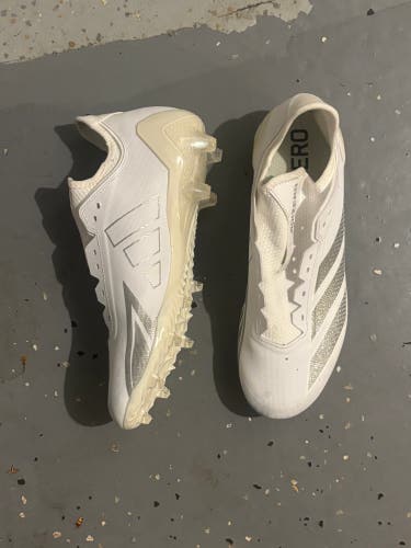 White Men's Size M 11.0 (W 12.0) Adult Adidas Molded Cleats Cleats (New)