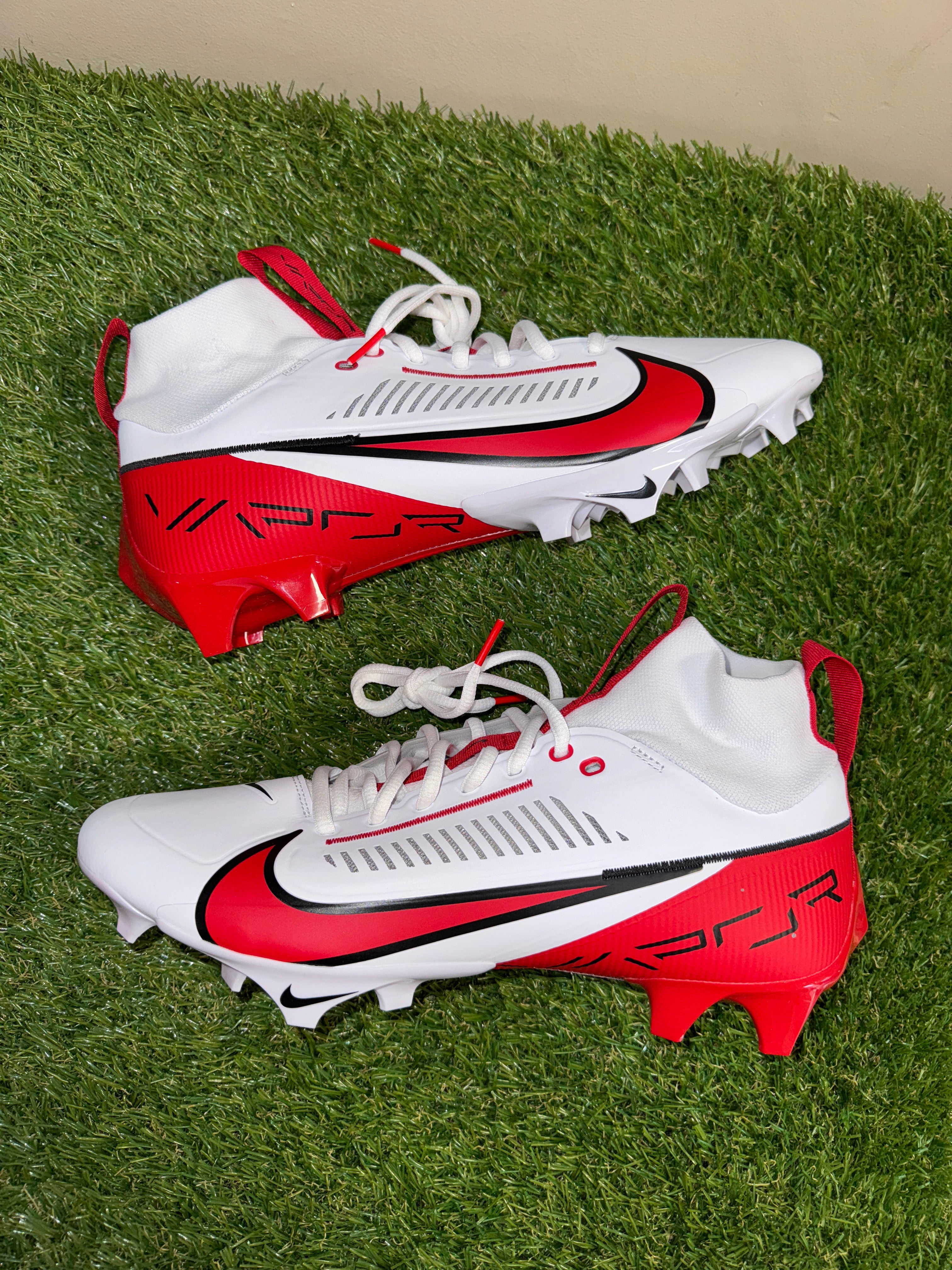 Size 12.5 Nike Vapor Edge Elite 360 2 TB Promo Team White Red Cleats FD5713-105 nike-vapor-edge-pro-360-2-team  main image 4