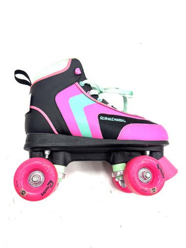 Used RollerDerby QUAD Senior Roller Quad Skates Black Senior 7 11860-C000308891
