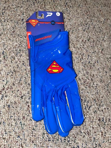 Superman Football Gloves - VPS1 by Phenom Elite