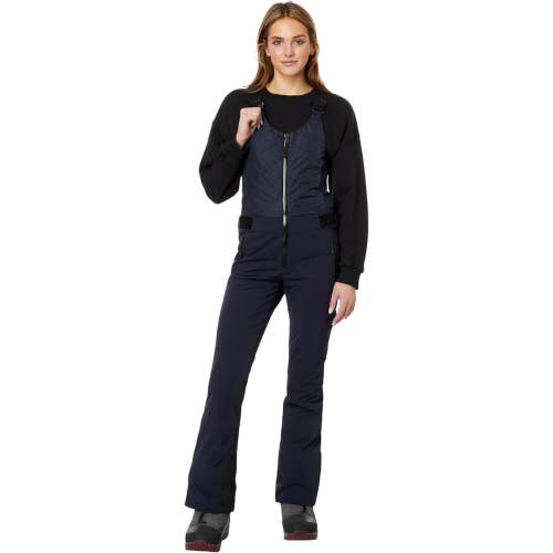 Bogner Fire + Ice Ski Bib Women 8 Deepest Navy Waterproof Suspender Strap NCB40