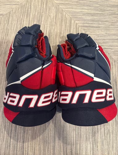 Blue And Red Bauer Vapor X Gloves 14" (Used)