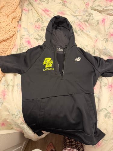BC lacrosse short sleeve hoodie quarter zip