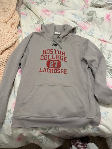 Gray Women's BC lax hoodie