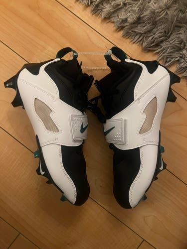 NIKE DIAMOND TURF 2 TD DEION PRIME NEW GREEN WHITE BLACK FOOTBALL CLEATS SZ 8.5