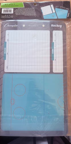 (NEW) hockey coaches dry erase board with markers