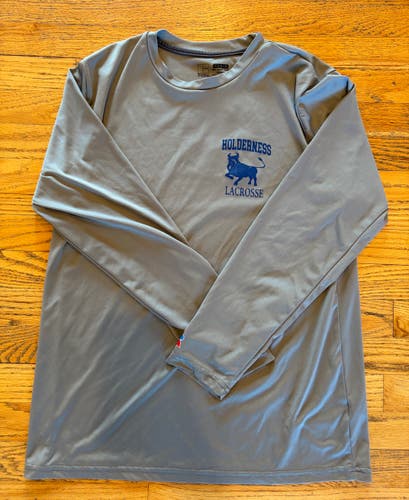Gray Large Men's Russell Holderness Lacrosse Long Sleeve Shirt (Used)
