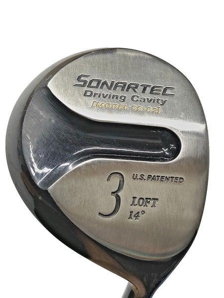 SONARTEC Model SS-02 Driving Cavity 3 Wood 14* RH Stiff Graphite 42.5" Nice Grip