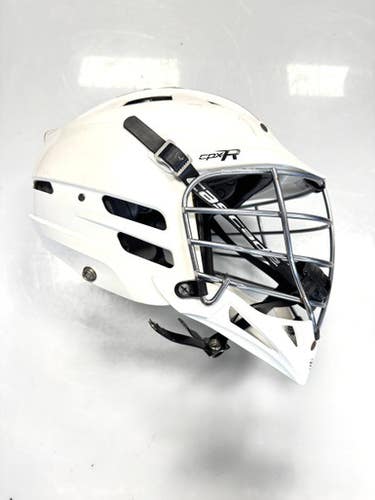 Used Cascade CPXR RED ROYAL FRONT Lacrosse Helmet White One Size 11860-S000297887