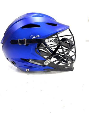 Used STX RIVAL Lacrosse Helmet Royal Blue S/M 11860-S000308645