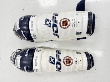 Used Jofa 2500 Senior Shin Guards White 12" 11860-S000308116