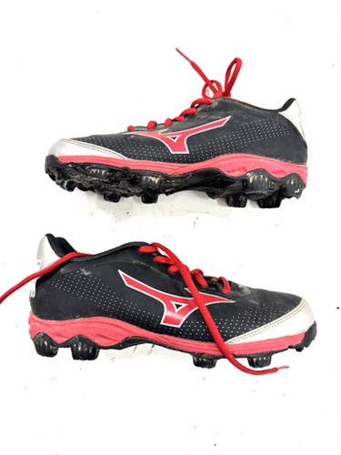 Used Mizuno CLEAT BB/SB Cleats Black Junior 04.5 11860-S000308126